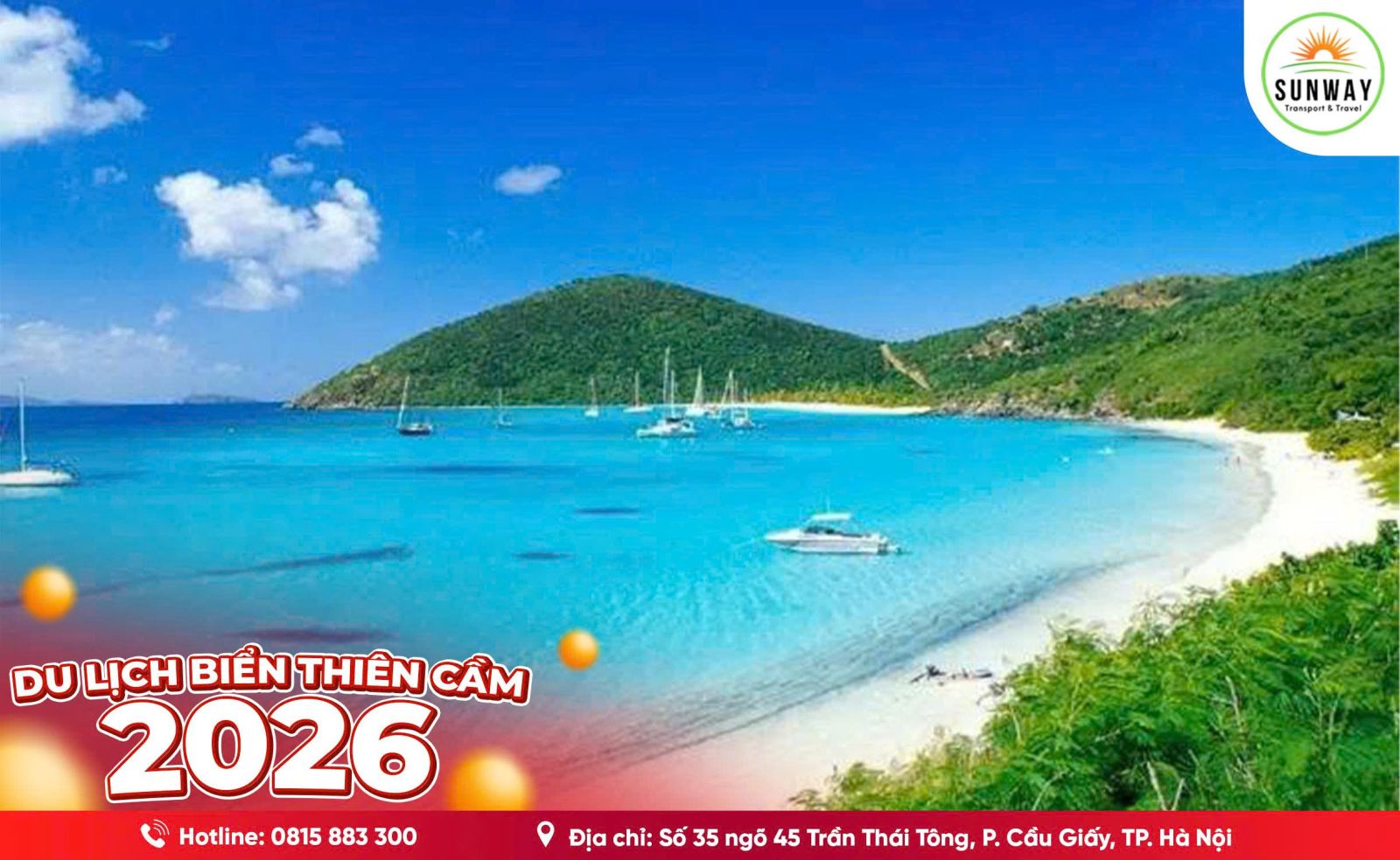 Bảng giá thuê xe đi Thiên Cầm Hà Tĩnh 2026 từ Hà Nội