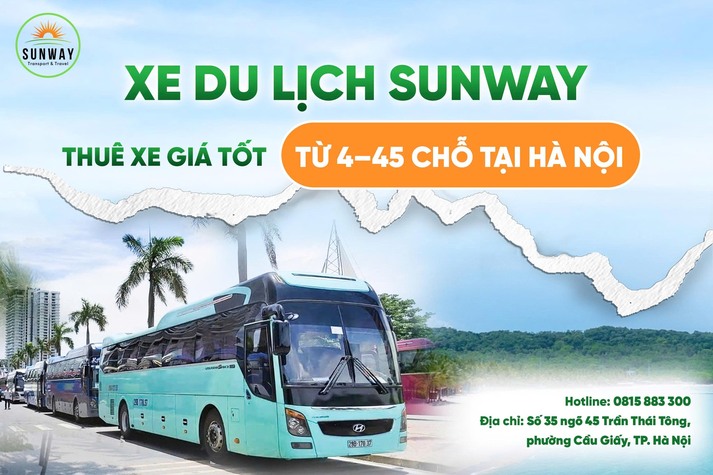 Xe Du Lịch Sunway Thuê Xe Giá Tốt Từ 4 - 45 Chỗ