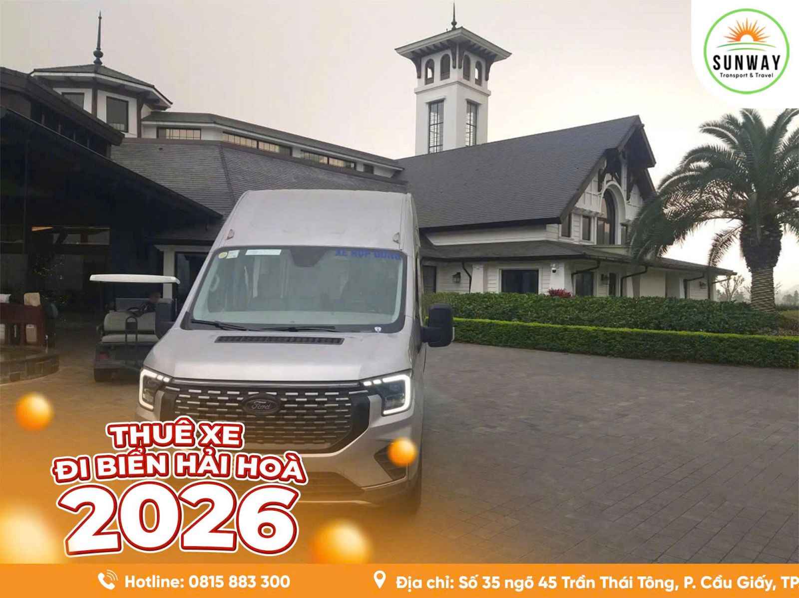 Thuê Xe Đi Hải Hòa Từ Hà Nội Giá Bao Nhiêu 2026?
