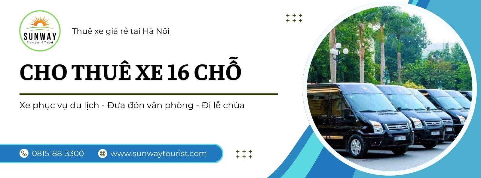 Cho thuê xe 16 chỗ tại Hà Nội