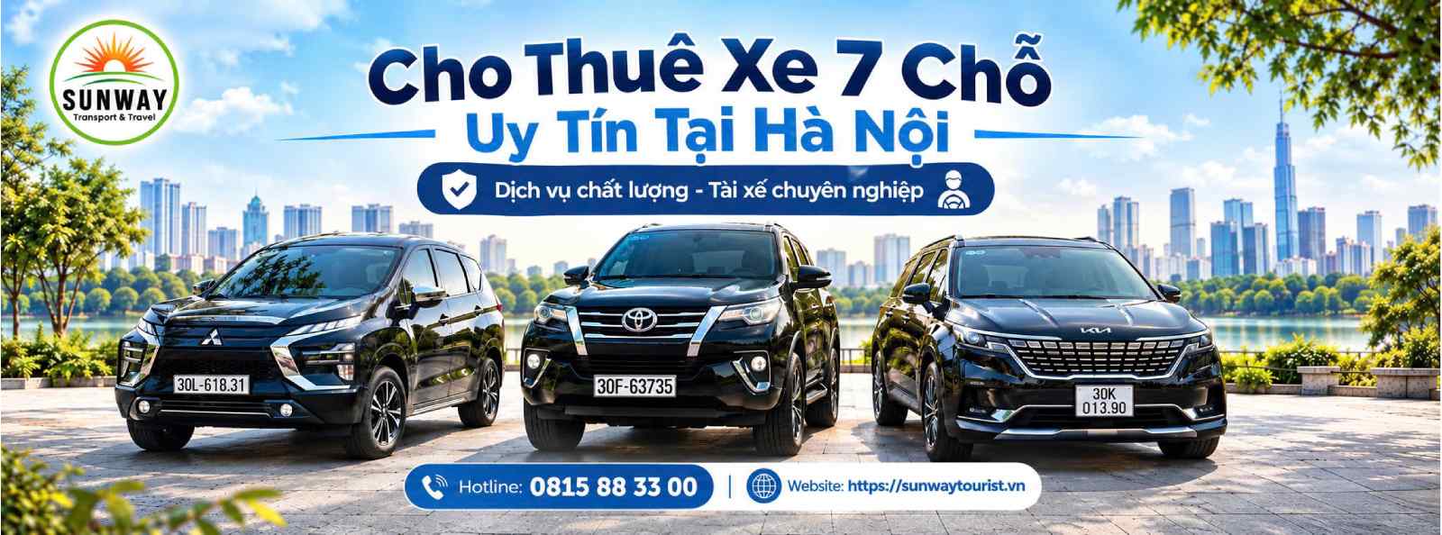 Cho thuê xe 7 chỗ Sunway