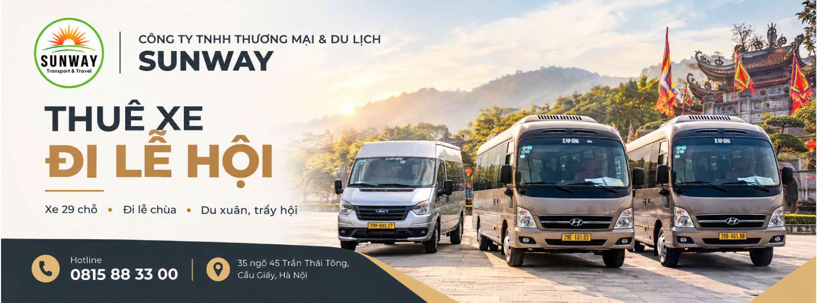 Cho thuê xe đi lễ hội 2026