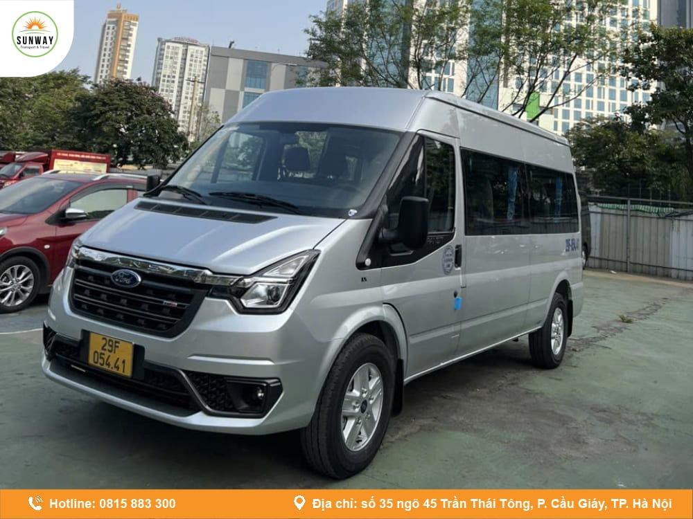 Xe 16 chỗ đưa đón sân bay Nội Bài