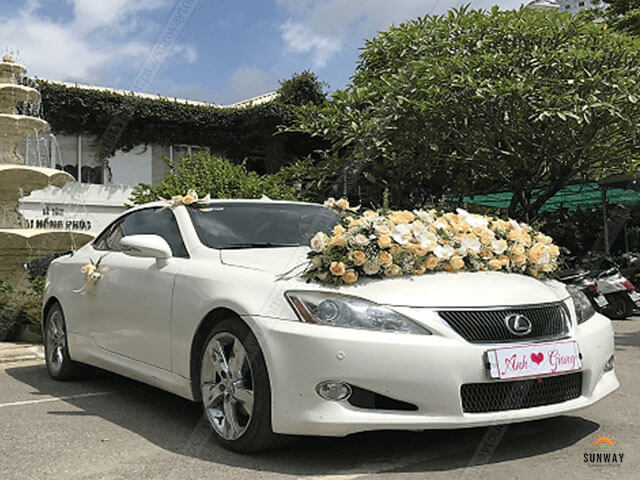 Cho thuê xe cưới Lexus IS250 mui trần tại  Hà Nội
